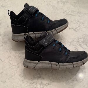 Geox Kids Black and blue waterproof boots